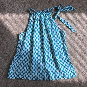 Tie-neck Tank Blouse